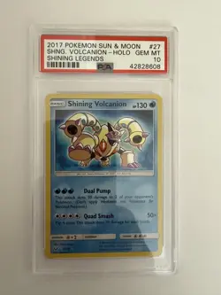 POKEMON SHINING LEGENDS SHINING VOLCANION #27 HOLOFOIL PSA 10 GEM MINT #41051193 - Image 1
