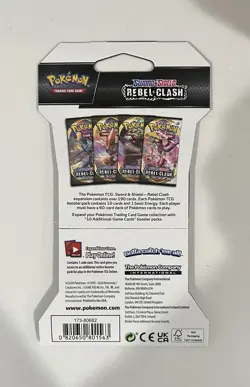 Pokemon TCG Sword and Shield Rebel Clash - 5 Booster Packs - Image 2