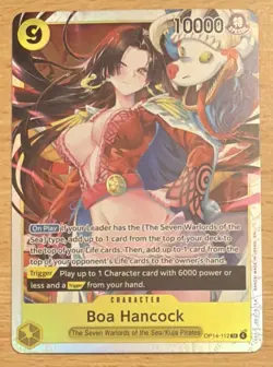 One Piece TCG Boa Hancock OP14-112 SR The Azure Sea’s Seven English - Image 1