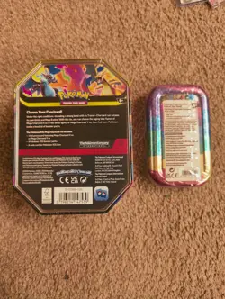Mega Charizard Y Tin-New/Sealed AND Ascended Heroes Pikachu Mini Tin - Image 2
