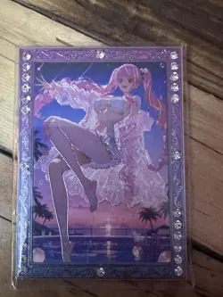 One Piece CCG Goddess Perona Metal Card - Poolside Floating Beauty - Image 1