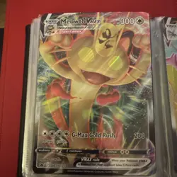 Meowth VMAX SWSH005 JUMBO Oversized Pokemon Card Black Star Promo - Image 1