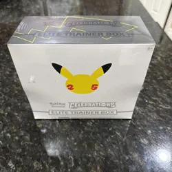 Pokemon Celebrations ETB 25th Anniversary English 65 Card Sleeves Damaged Wrap - Image 1