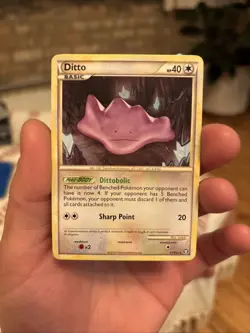 Ditto Rare Triumphant 17/102 LP Pokemon Card - Image 1