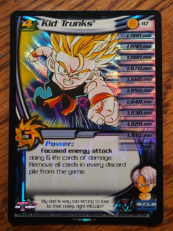 Dragonball Z CCG Buu Saga Kid Trunks mint rare foil card - Image 1