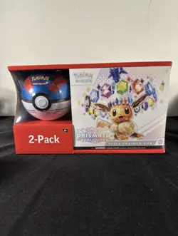 Pokemon TCG Scarlet & Violet Prismatic Evolutions Box Elite Trainer 2-Pack GREAT - Image 1