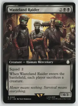 Wasteland Raider (Extended Art) LP 383 Universes Beyond: Fallout MTG - Image 1