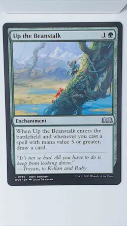 Up the Beanstalk - WOE - NM - Magic The Gathering - MTG - TCG - Image 1