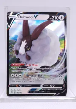 Pokemon Rebel Clash Dubwool V 153/192 Ultra Rare - Image 1