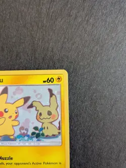 Pikachu & Mimikyu Holo SM162 2019 Sun & Moon Black Star Promo Pokemon Card NM - Image 4