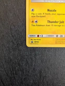 Pikachu & Mimikyu Holo SM162 2019 Sun & Moon Black Star Promo Pokemon Card NM - Image 5