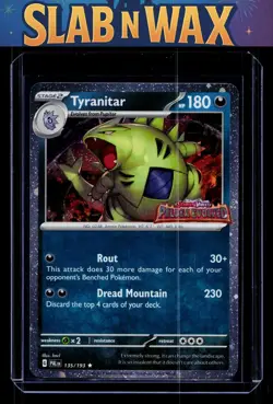 Pokemon tcg SV02: Paldea Evolved Tyranitar(stamped) #135/193 - Image 1