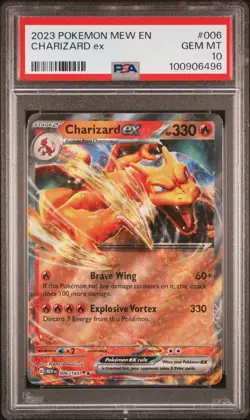 2023 Pokemon CHARIZARD ex 🔥006/165 PSA 10 GEM 💎 Sv: SCARLET & VIOLET 151 Holo - Image 1
