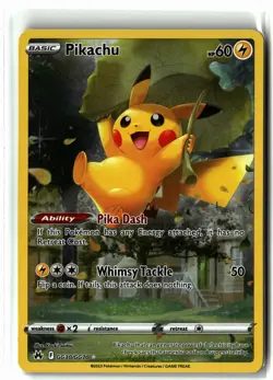 Pikachu ⭐ GG30/GG70 Holo Crown Zenith Galarian Gallery Pokemon NM - Image 1