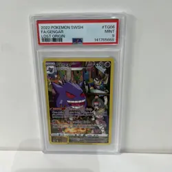 Pokemon TCG Gengar TG06/TG30 Lost Origin Trainer Gallery PSA 9 - Image 1