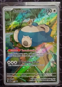 2023 Pokemon 151 Snorlax SVP 051 Black Star Promo Illustration Rare Holo NM/M - Image 1