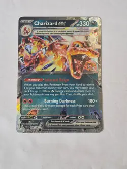 Charizard ex 054/091 Double Rare Paldean Fates Pokemon Holo Near Mint - Image 1