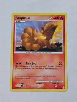 2007 Pokemon Diamond & Pearl Mysterious Treasures Vulpix 107/123 NM - Image 1