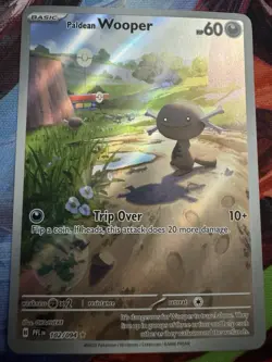 Pokemon Paldean Wooper 102/094 Me02: Phantasmal Flames Holo Rare 60 HP - Image 1