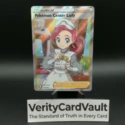 Pokemon Center Lady 2020 Sword & Shield - Vivid Voltage Full Art #185/185 - Image 1