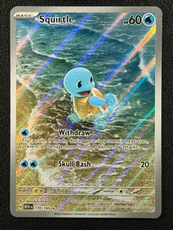 Squirtle 170/165 IR Illustration Rare 151 SV2a Pokemon TCG English - Image 1