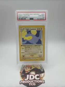 Pokemon Light Lanturn 2002 1st Edition Neo Destiny #23 PSA 10 - Image 1