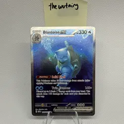 Pokemon TCG Blastoise EX Scarlet & Violet 151 Near Mint (Video Available) - Image 1