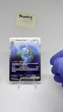 Pokemon TCG Blastoise EX Scarlet & Violet 151 Near Mint (Video Available) - Image 2