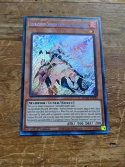 Yugioh Courageous Crimson Chevalier Bradamante BLMR-EN014 Altered Art U-V-Oh! - Image 2