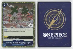 Gravity Blade Raging Tiger OP06-058 Rare Wings of the Captain One Piece Foil NM - Image 3