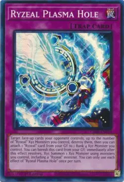 Yugioh! LP Ryzeal Plasma Hole - CRBR-EN010 - Collector's Rare - 1st Edition Ligh - Image 1