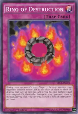 Yugioh! LP Ring of Destruction - MIL1-EN023 - Common - 1st Edition Lightly Playe - Image 1
