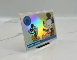 2025 Topps Disneyland 70th #T55-10 Mickey Mouse Runaway Railway – Rainbow Foil - Image 1