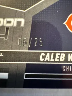 2025 Panini Mosaic Carbon Copy Mahomes II/Caleb Williams #CCO-10 White Prizm/25 - Image 3