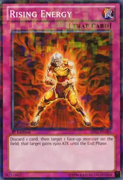 Yugioh! LP Rising Energy - BP02-EN185 - Mosaic Rare - 1st Edition Lightly Played - Image 1