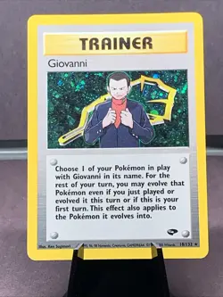 Pokemon TCG Giovanni 18/132 Gym Challenge Holo Rare WOTC VTG 2000 - Image 1