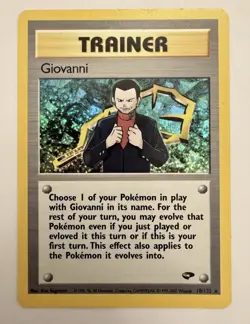 Giovanni 18/132 Gym Challenge Holo Rare 2000 WOTC Unlimited Pokemon TCG Card - Image 1