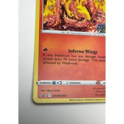 Moltres SWSH185 Full Art Holo Promo Pokemon Card Brilliant Stars NM - Image 4