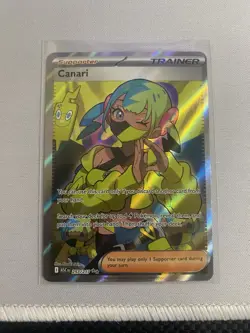 Pokemon Canari ASC EN Secret Rare Full Art Holo Card 257/217 English - Image 1