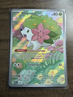 Pokemon TCG Shaymin Card S&V Destined Rivals 185/182 Illustration Rare - Image 1