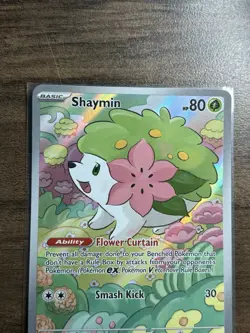 Pokemon TCG Shaymin Card S&V Destined Rivals 185/182 Illustration Rare - Image 3