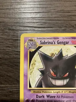 2000 Pokemon Gym Heroes Sabrina’s Gengar 29/132 LP Non Holo Vintage Card - Image 5