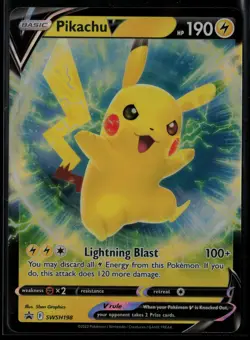 SWSH: Sword & Shield Promo Cards #SWSH198 Pikachu V - Image 1