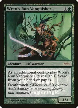 Wren's Run Vanquisher [Friday Night Magic 2009] Lightly Played Foil - Image 1