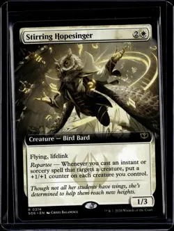 Stirring Hopesinger (Extended Art) - 314 - SOS - NM - MTG Magic the Gathering - Image 1
