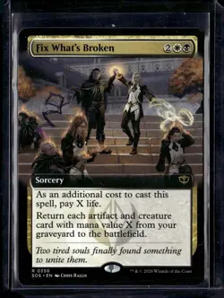 Fix What's Broken (Extended Art) - 350 - SOS - NM - MTG Magic the Gathering - Image 1