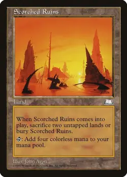 Scorched Ruins ~ Weatherlight [Near Mint][Magic MTG] - Image 1