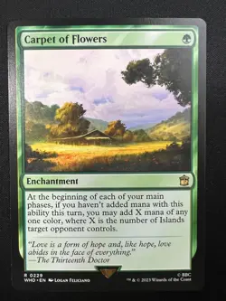 Carpet of Flowers 229 Rare Universes Beyond: Doctor Who Magic: The Gathering NM - Image 1