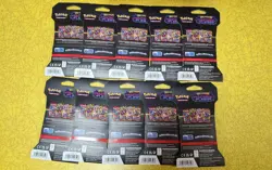 10x Pokemon TCG Phantasmal Flames Sleeved Booster Pack Lot of 10 - Image 2