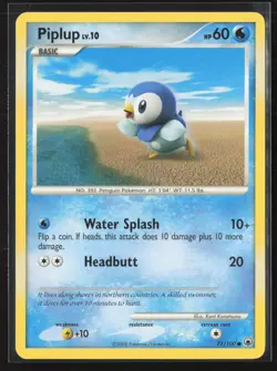 Piplup 71/100 Common Majestic Dawn Pokemon Lightly Played - Image 1